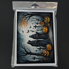 Load image into Gallery viewer, The Grim Reaper Spooky Halloween Greeting Cards -  Blank Note Cards – 8-Pack of Artist-Designed Cards with Envelopes