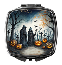 Load image into Gallery viewer, The Grim Reaper Spooky Halloween Compact Mirror – Stylish Purse Mirror with Artistic Covers