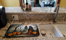 Load image into Gallery viewer, The Weeping Woman Spooky Halloween Dish Drying Mat