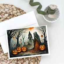 Load image into Gallery viewer, The Weeping Woman Spooky Halloween Greeting Cards -  Blank Note Cards – 8-Pack of Artist-Designed Cards with Envelopes
