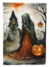 Load image into Gallery viewer, The Weeping Woman Spooky Halloween Garden Flag – Outdoor Decorative Yard Flag