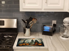 Load image into Gallery viewer, The Weeping Woman Spooky Halloween Glass Cutting Boards – Durable, Decorative Kitchen Art Large