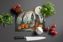 Load image into Gallery viewer, The Weeping Woman Spooky Halloween Glass Cutting Boards – Durable, Decorative Kitchen Art Large