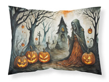 Load image into Gallery viewer, The Weeping Woman Spooky Halloween Fabric Standard Pillowcase – Artistic Decorative Front, White Back
