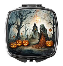 Load image into Gallery viewer, The Weeping Woman Spooky Halloween Compact Mirror – Stylish Purse Mirror with Artistic Covers