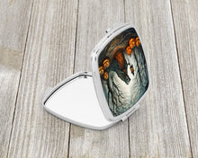 Load image into Gallery viewer, The Weeping Woman Spooky Halloween Compact Mirror – Stylish Purse Mirror with Artistic Covers