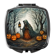 Load image into Gallery viewer, The Weeping Woman Spooky Halloween Compact Mirror – Stylish Purse Mirror with Artistic Covers
