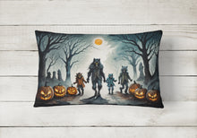 Load image into Gallery viewer, Werewolves Spooky Halloween Fabric Decorative Pillow