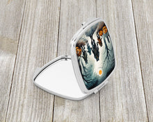 Load image into Gallery viewer, Werewolves Spooky Halloween Compact Mirror – Stylish Purse Mirror with Artistic Covers