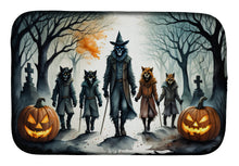 Load image into Gallery viewer, Werewolves Spooky Halloween Dish Drying Mat