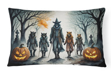 Load image into Gallery viewer, Werewolves Spooky Halloween Fabric Decorative Pillow