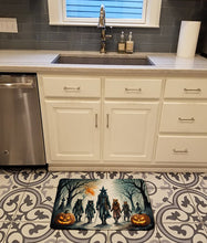 Load image into Gallery viewer, Werewolves Spooky Halloween Memory Foam Kitchen Mat