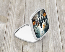 Load image into Gallery viewer, Werewolves Spooky Halloween Compact Mirror – Stylish Purse Mirror with Artistic Covers