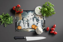 Load image into Gallery viewer, Ghosts Spooky Halloween Glass Cutting Boards – Durable, Decorative Kitchen Art Large