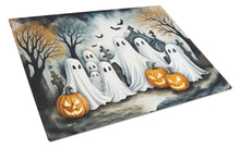 Load image into Gallery viewer, Ghosts Spooky Halloween Glass Cutting Boards – Durable, Decorative Kitchen Art Large