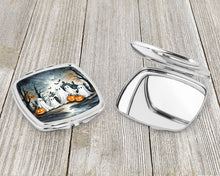 Load image into Gallery viewer, Ghosts Spooky Halloween Compact Mirror – Stylish Purse Mirror with Artistic Covers