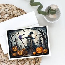 Load image into Gallery viewer, Witch Spooky Halloween Greeting Cards -  Blank Note Cards – 8-Pack of Artist-Designed Cards with Envelopes