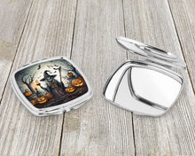 Load image into Gallery viewer, Witch Spooky Halloween Compact Mirror – Stylish Purse Mirror with Artistic Covers