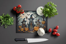 Load image into Gallery viewer, Witches Spooky Halloween Glass Cutting Boards – Durable, Decorative Kitchen Art Large