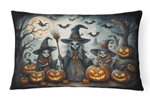 Load image into Gallery viewer, Witches Spooky Halloween Fabric Decorative Pillow