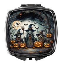Load image into Gallery viewer, Witches Spooky Halloween Compact Mirror – Stylish Purse Mirror with Artistic Covers