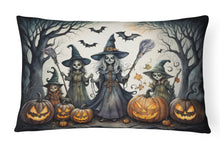 Load image into Gallery viewer, Witches Spooky Halloween Fabric Decorative Pillow
