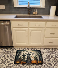 Load image into Gallery viewer, Witches Spooky Halloween Memory Foam Kitchen Mat