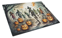 Load image into Gallery viewer, Zombies Spooky Halloween Glass Cutting Boards – Durable, Decorative Kitchen Art Large