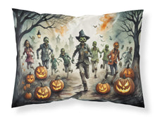 Load image into Gallery viewer, Zombies Spooky Halloween Fabric Standard Pillowcase – Artistic Decorative Front, White Back