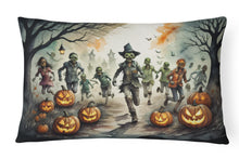 Load image into Gallery viewer, Zombies Spooky Halloween Fabric Decorative Pillow