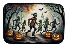Load image into Gallery viewer, Zombies Spooky Halloween Dish Drying Mat