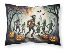 Load image into Gallery viewer, Zombies Spooky Halloween Fabric Standard Pillowcase – Artistic Decorative Front, White Back