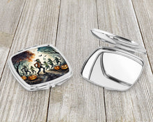 Load image into Gallery viewer, Zombies Spooky Halloween Compact Mirror – Stylish Purse Mirror with Artistic Covers