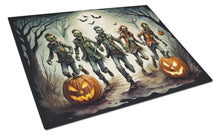 Load image into Gallery viewer, Zombies Spooky Halloween Glass Cutting Boards – Durable, Decorative Kitchen Art Large