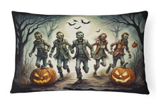 Load image into Gallery viewer, Zombies Spooky Halloween Fabric Decorative Pillow