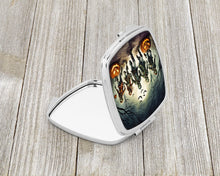 Load image into Gallery viewer, Zombies Spooky Halloween Compact Mirror – Stylish Purse Mirror with Artistic Covers