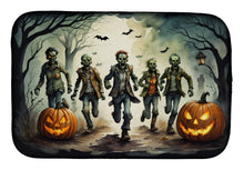 Load image into Gallery viewer, Zombies Spooky Halloween Dish Drying Mat