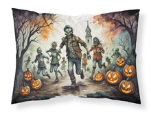 Load image into Gallery viewer, Zombies Spooky Halloween Fabric Standard Pillowcase – Artistic Decorative Front, White Back
