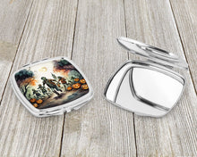 Load image into Gallery viewer, Zombies Spooky Halloween Compact Mirror – Stylish Purse Mirror with Artistic Covers