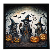 Load image into Gallery viewer, Witches Spooky Halloween Framed Metal Print
