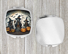 Load image into Gallery viewer, Witches Spooky Halloween Compact Mirror – Stylish Purse Mirror with Artistic Covers