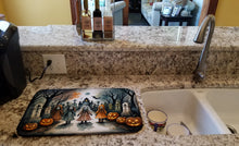 Load image into Gallery viewer, Creepy Dolls Spooky Halloween Dish Drying Mat