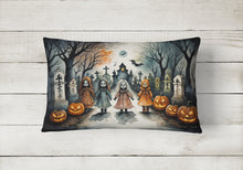Load image into Gallery viewer, Creepy Dolls Spooky Halloween Fabric Decorative Pillow