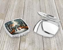 Load image into Gallery viewer, Creepy Dolls Spooky Halloween Compact Mirror – Stylish Purse Mirror with Artistic Covers