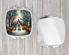 Load image into Gallery viewer, Creepy Dolls Spooky Halloween Compact Mirror – Stylish Purse Mirror with Artistic Covers