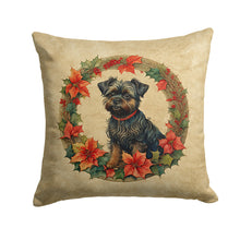 Load image into Gallery viewer, Affenpinscher Christmas Flowers Throw Pillow - 14x14 Decorative Pillow – Art for Your Home &amp; Patio