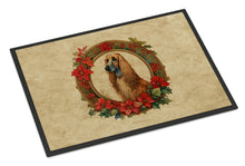 Load image into Gallery viewer, Afghan Hound Christmas Flowers Doormat