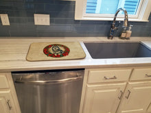 Load image into Gallery viewer, Alaskan Malamute Christmas Flowers Dish Drying Mat