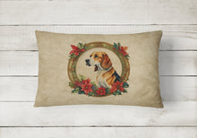 Load image into Gallery viewer, American Foxhound Christmas Flowers Throw Pillow