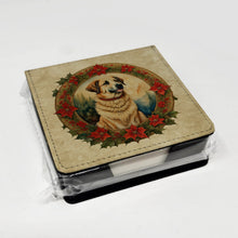 Load image into Gallery viewer, Anatolian Shepherd Dog Christmas Flowers PU Leather Note Paper Holder